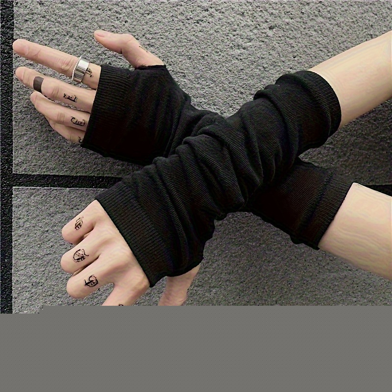 Fingerless Glove Knit - Fashion ninja arm cover, knitted fabric