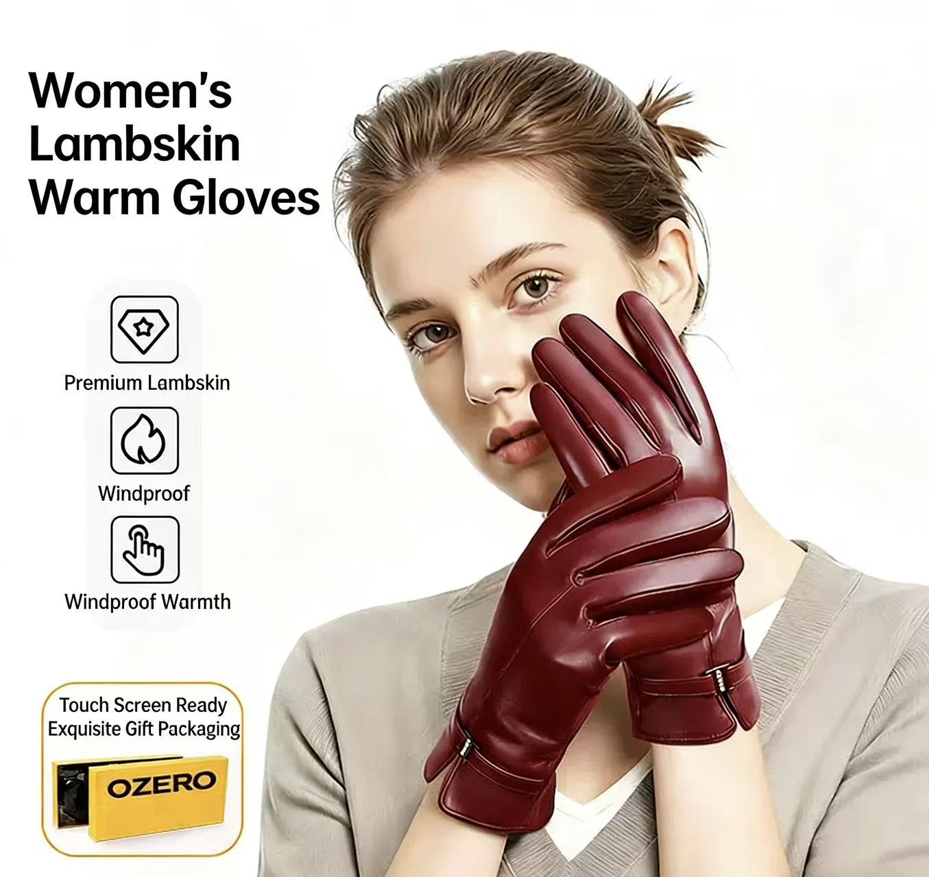 Women's Fashionable Winter She - Wool Glove Lined 评论和价格