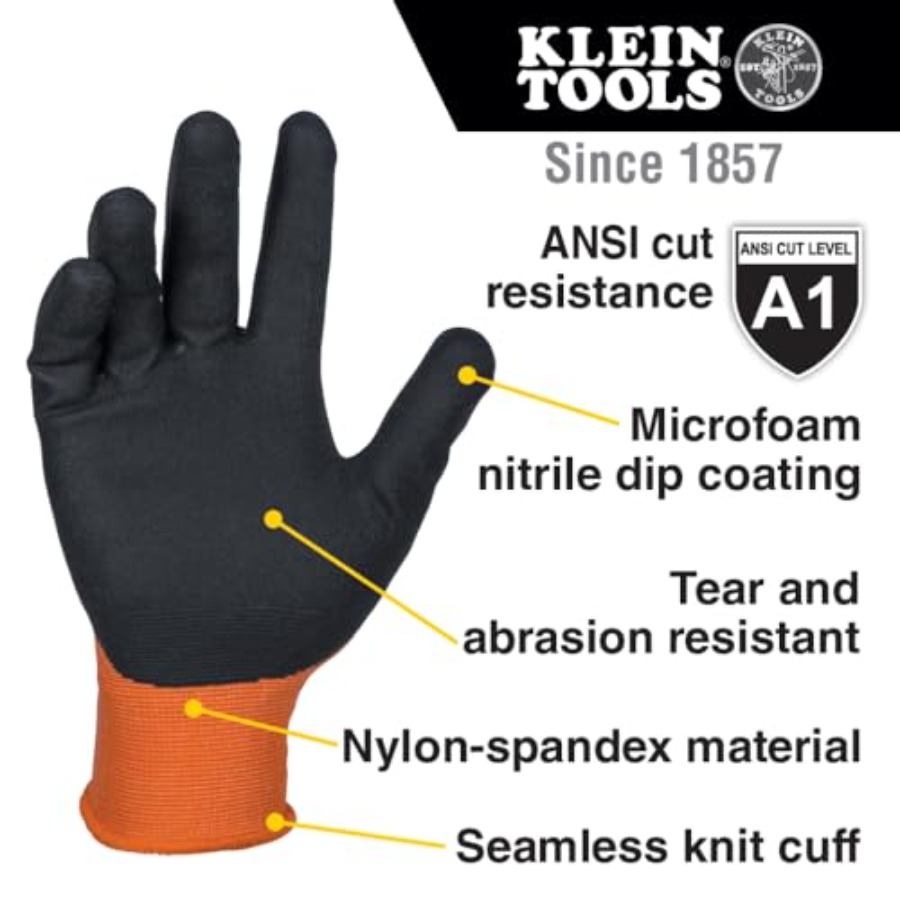 60581 Work Gloves, Knit Dipped - Cut Resistant Glove 评论和价格