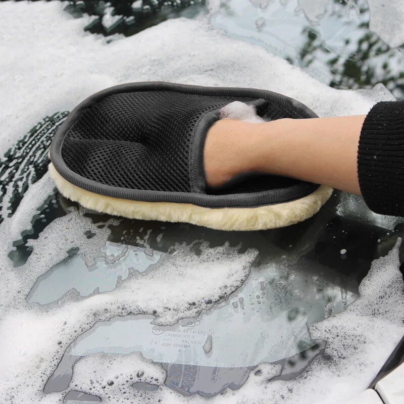 Car Wash Wool Gloves Thickened - Wool Glove Lined 评论和价格