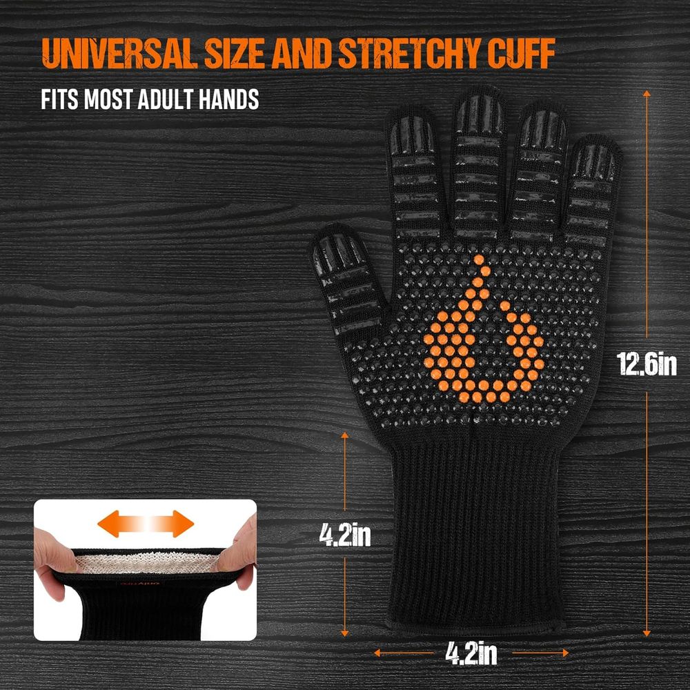 Heat Resistant Grill Gloves fo - Heat Resistant Glove 评论和价格