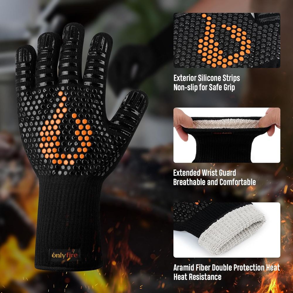 Heat Resistant Grill Gloves fo - Heat Resistant Glove 评论和价格