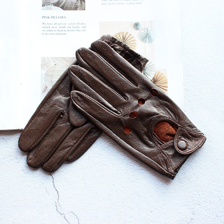 Women's Summer Full Finger Lea - Leather Driving Glove 评论和价格