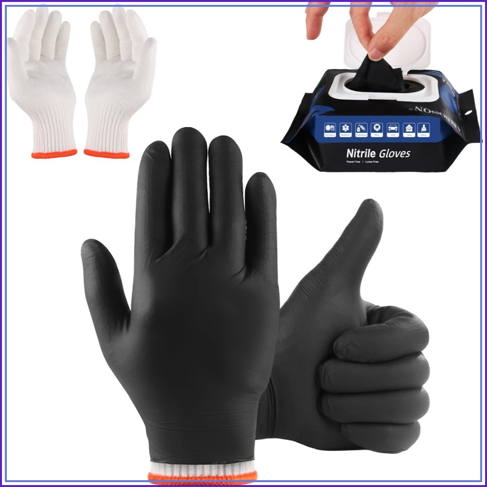 BBQ Gloves 50 Disposable Nitri - Heat Resistant Glove 评论和价格