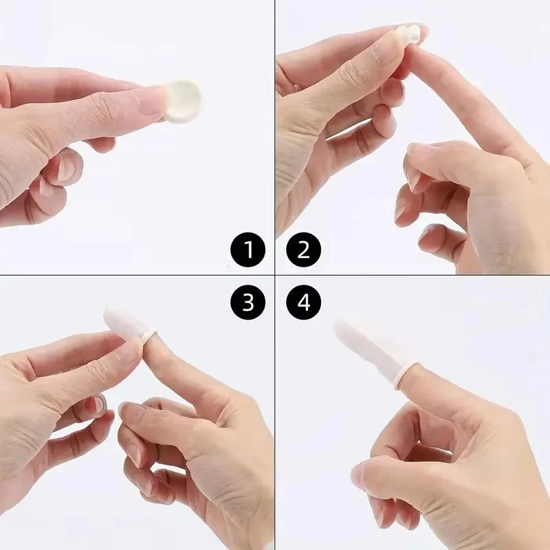 100/200PCS Disposable Finger C - Latex Disposable Glove 评论和价格
