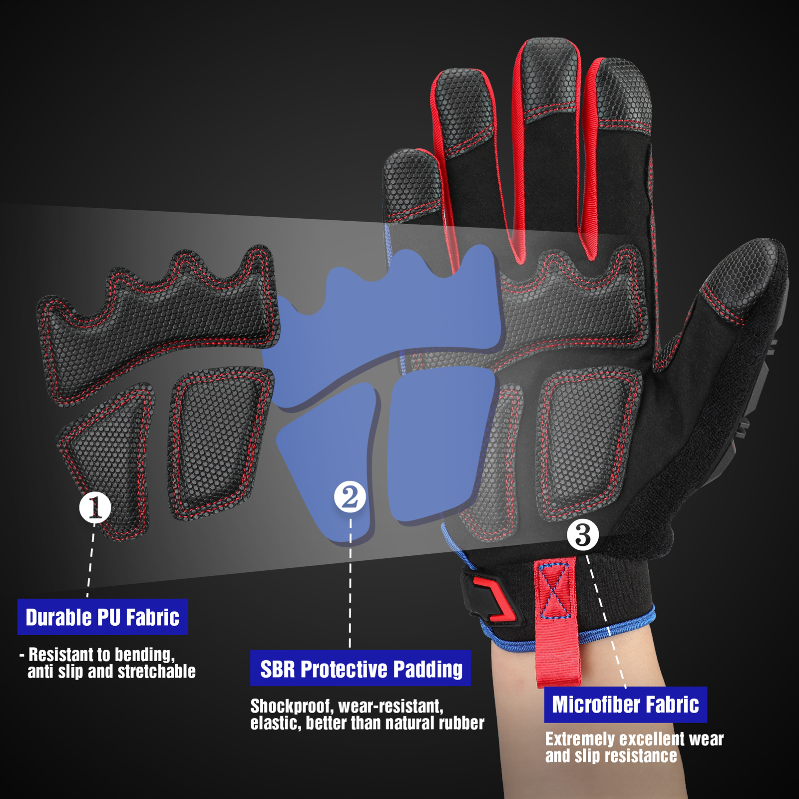 WORKPRO Heavy-duty Work Gloves - Work Glove Impact 评论和价格