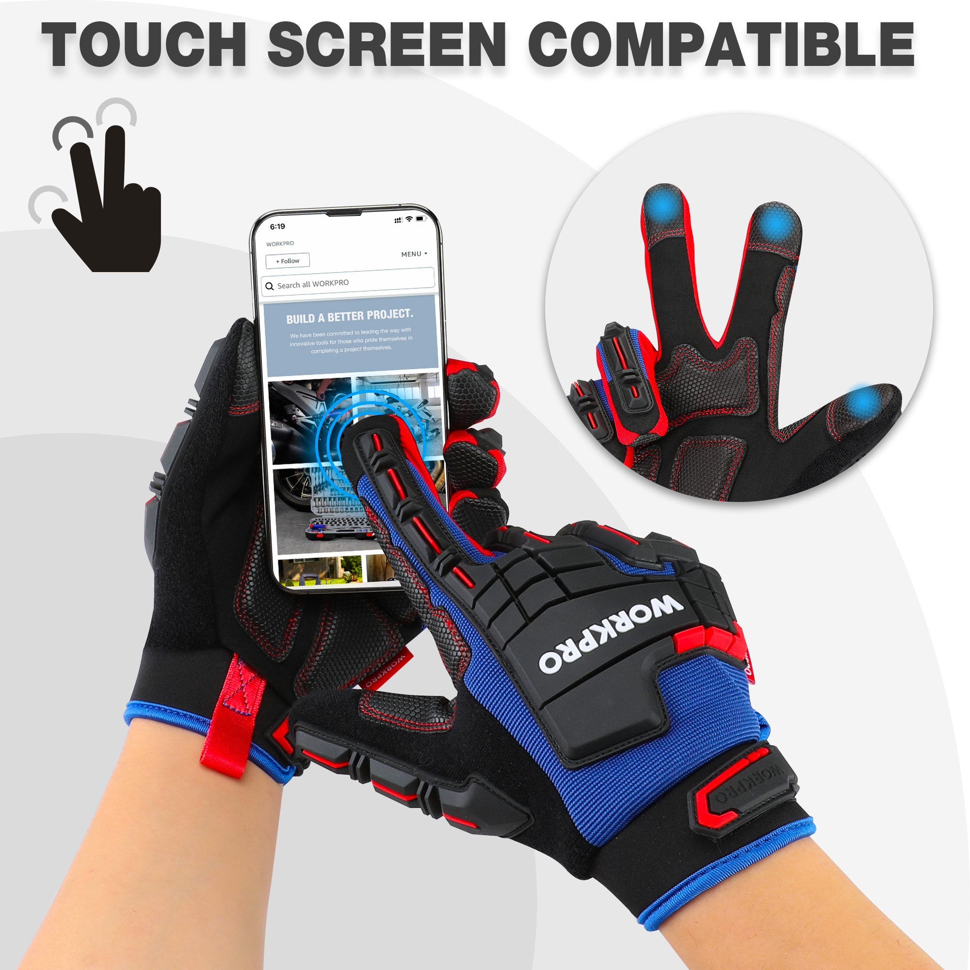 WORKPRO Heavy-duty Work Gloves - Work Glove Impact 评论和价格