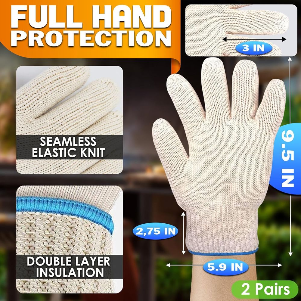 Heat-Resistant Gloves, 9.5 Len - Heat Resistant Glove 评论和价格