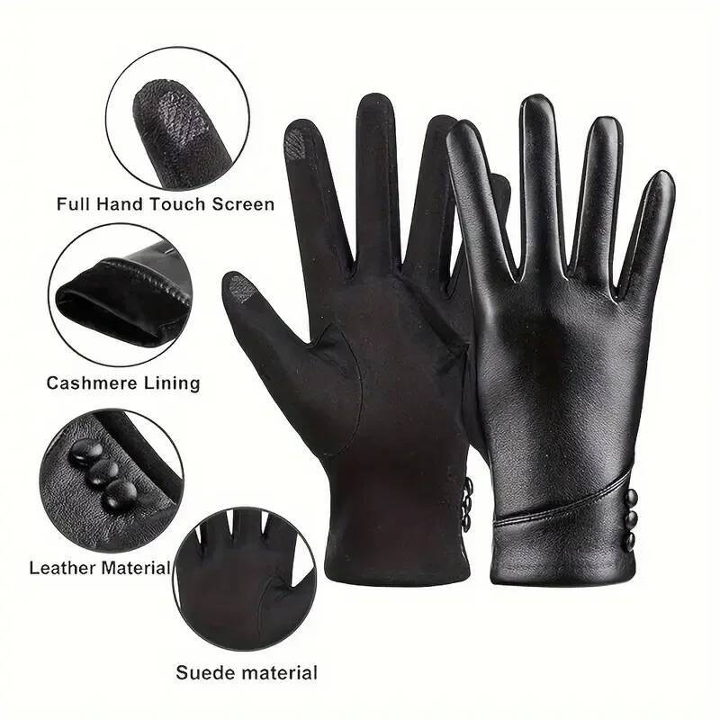 Women Gloves Touch Screen Wool - Wool Glove Lined 评论和价格