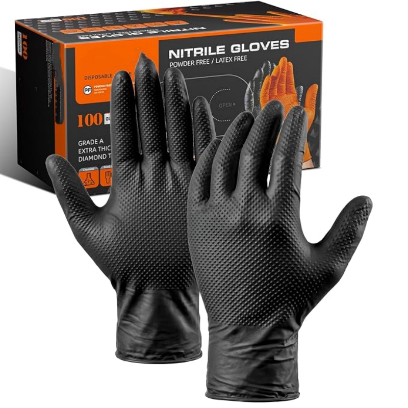 8 Mil Heavy Duty Industrial Or - Nitrile Mechanic Glove 评论和价格