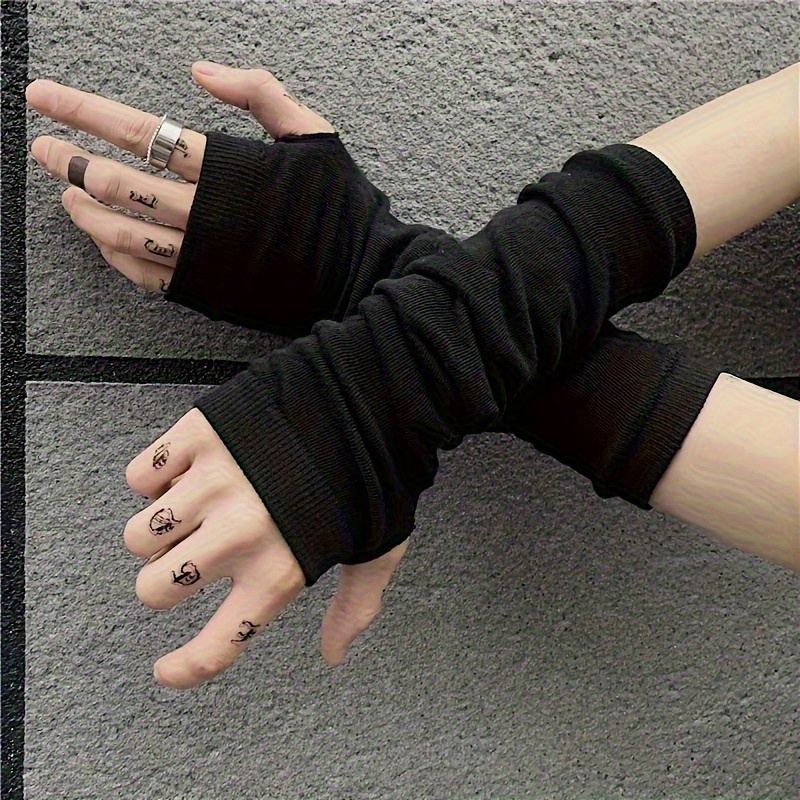 Fashion ninja arm cover, knitt - Fingerless Glove Knit 评论和价格