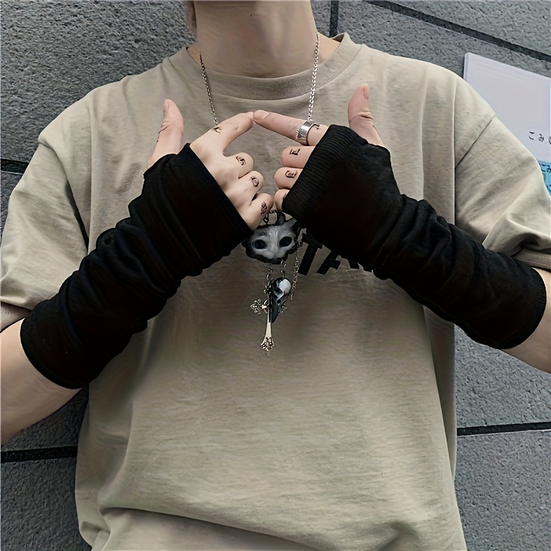 Fashion ninja arm cover, knitt - Fingerless Glove Knit 评论和价格