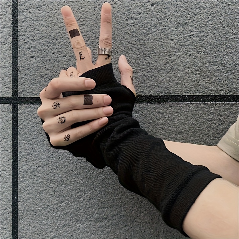 Fashion ninja arm cover, knitt - Fingerless Glove Knit 评论和价格