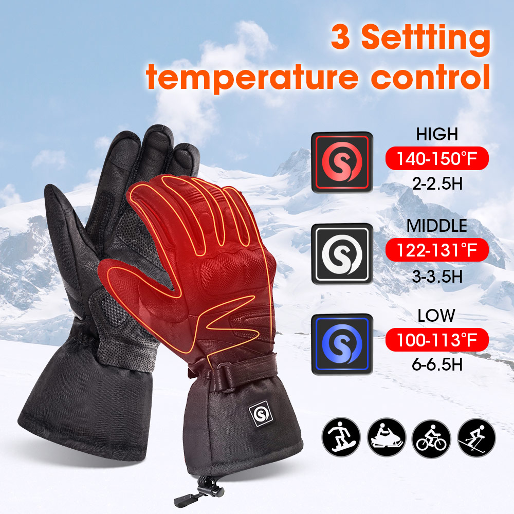 Snow Deer Winter Electric Heat - Ski Glove Waterproof 评论和价格