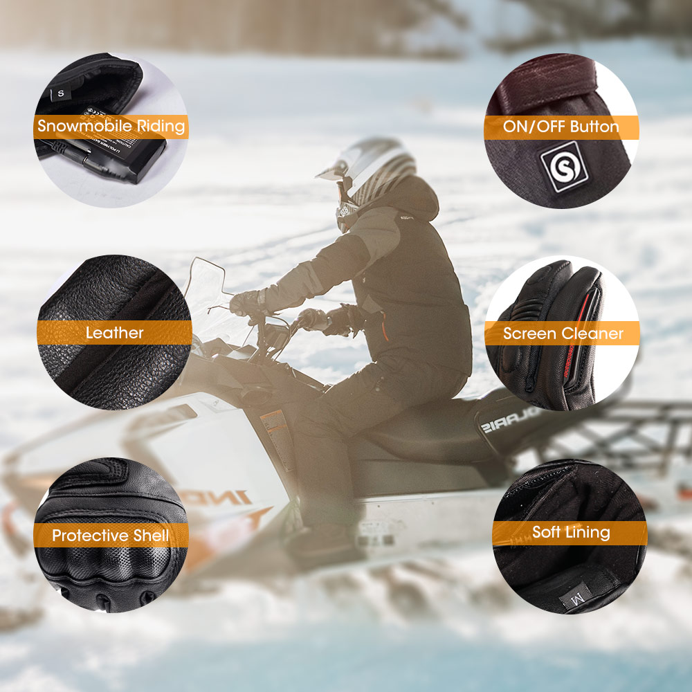 Snow Deer Winter Electric Heat - Ski Glove Waterproof 评论和价格