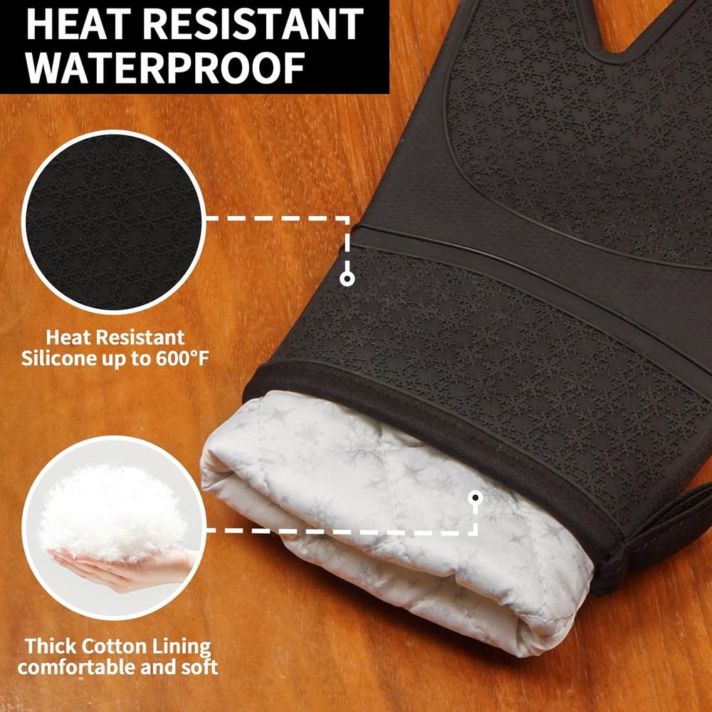 Heat Resistant Silicone Oven M - Oven Mitt Silicone 评论和价格