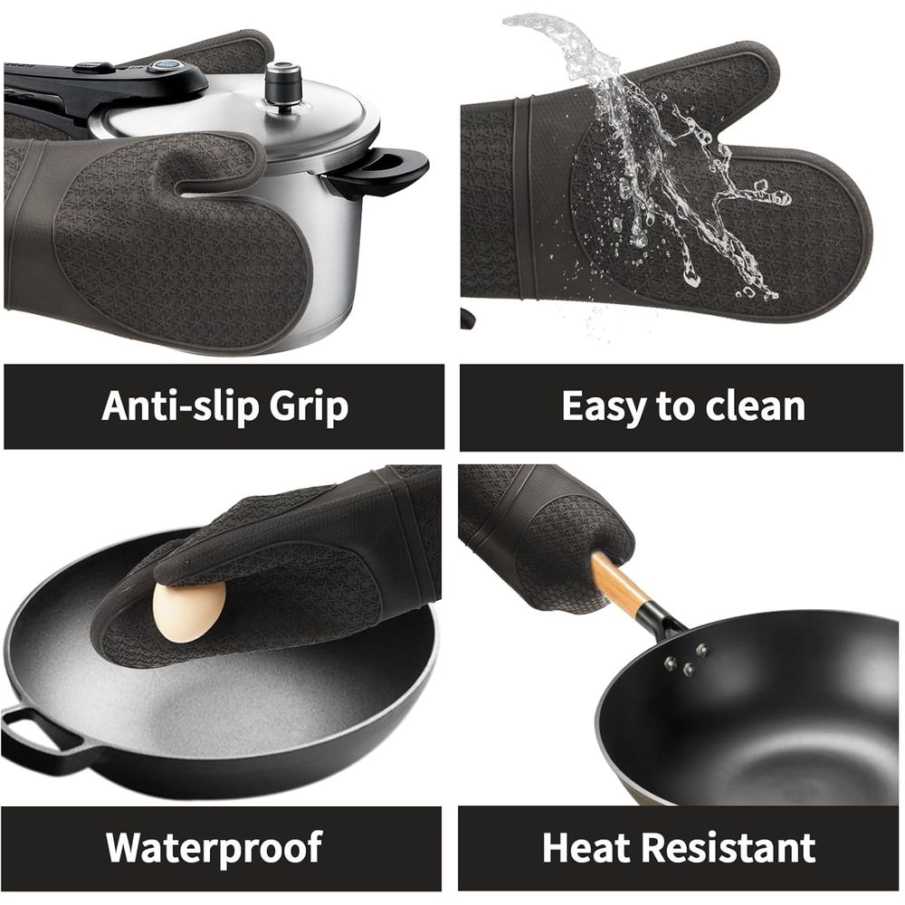 Heat Resistant Silicone Oven M - Oven Mitt Silicone 评论和价格