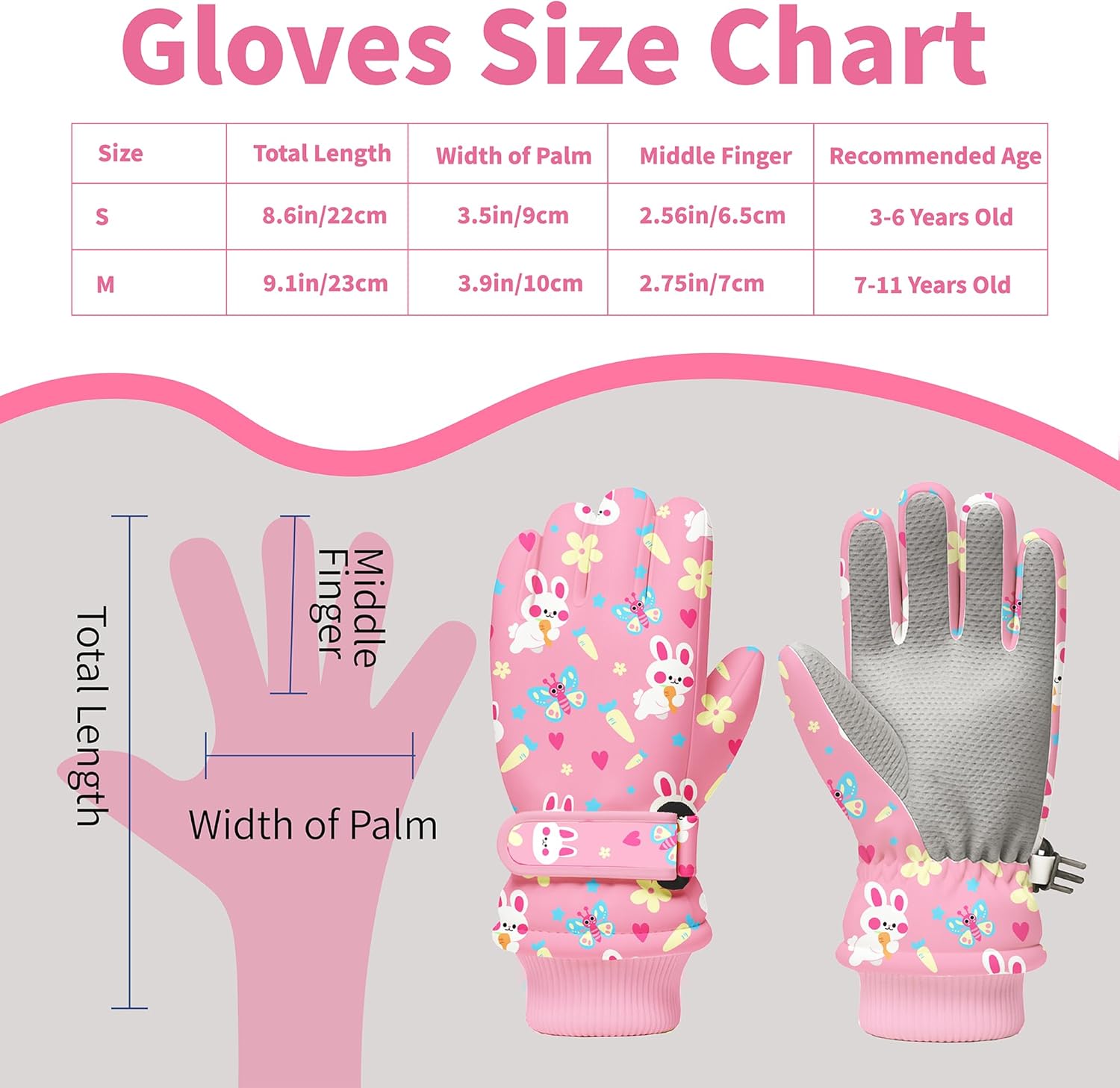 Kids Winter Snow Gloves, Water - Winter Glove Insulated 评论和价格