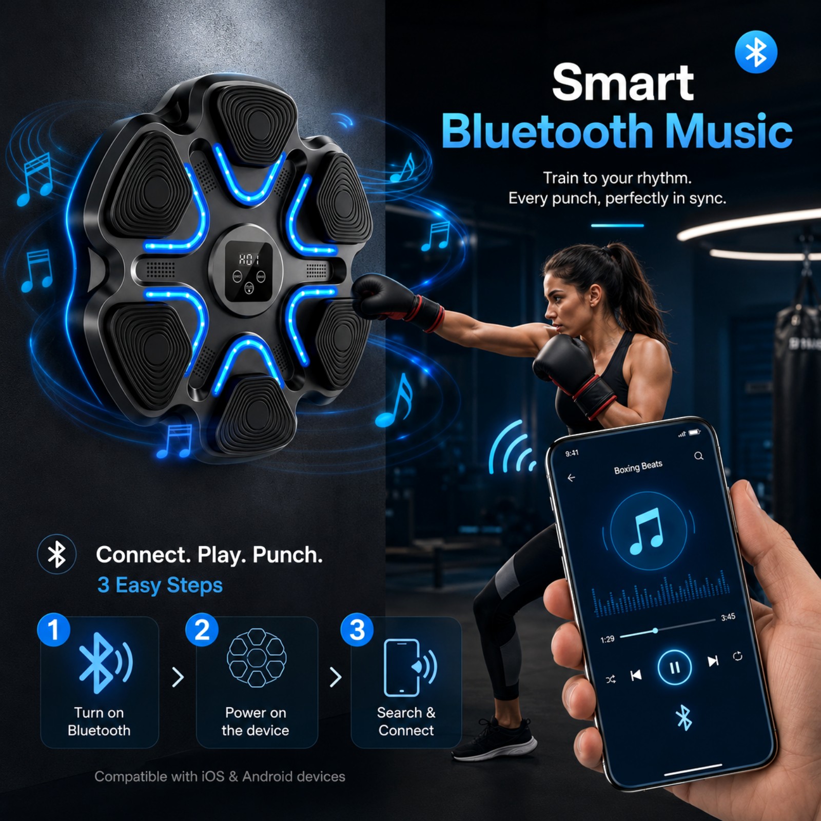 Music Boxing Machine Kids Adul - Workout Glove Gym 评论和价格