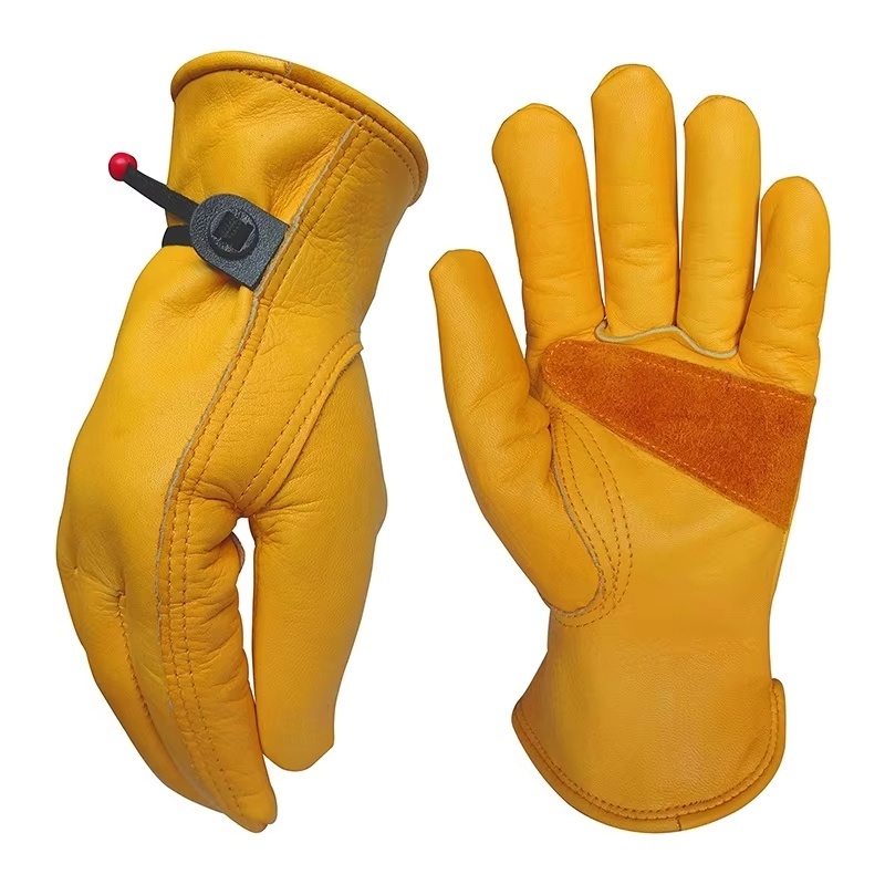 1 Pair Cowhide Heavy Duty Secu - Leather Driving Glove 评论和价格