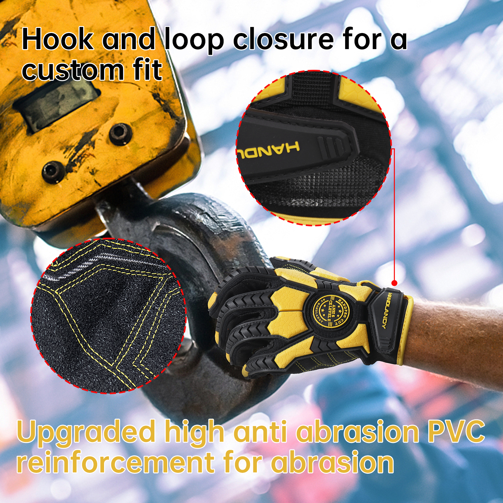 PVC Reinforced Impact Protecti - Work Glove Impact 评论和价格