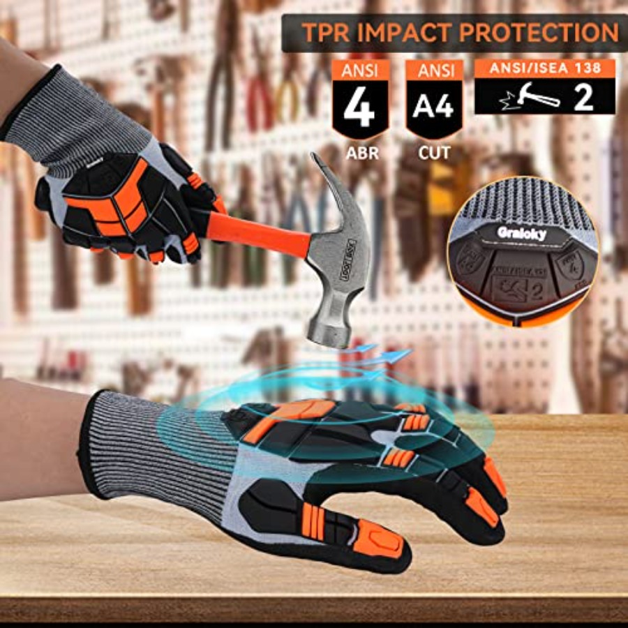 Safety Work Gloves with Impact - Work Glove Impact 评论和价格