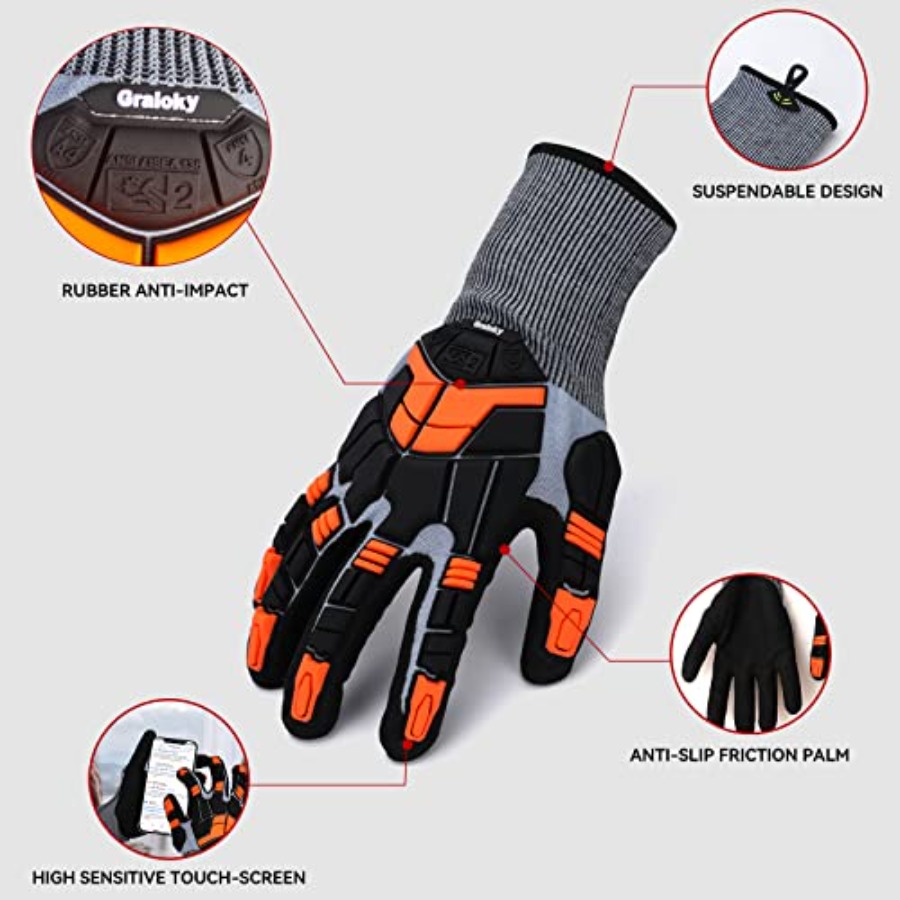 Safety Work Gloves with Impact - Work Glove Impact 评论和价格