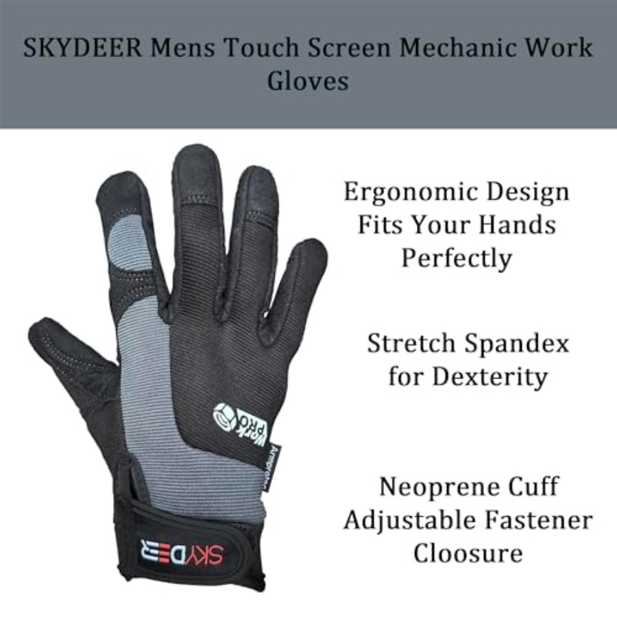 Touch Screen Leather Work Glov - Work Glove Impact 评论和价格