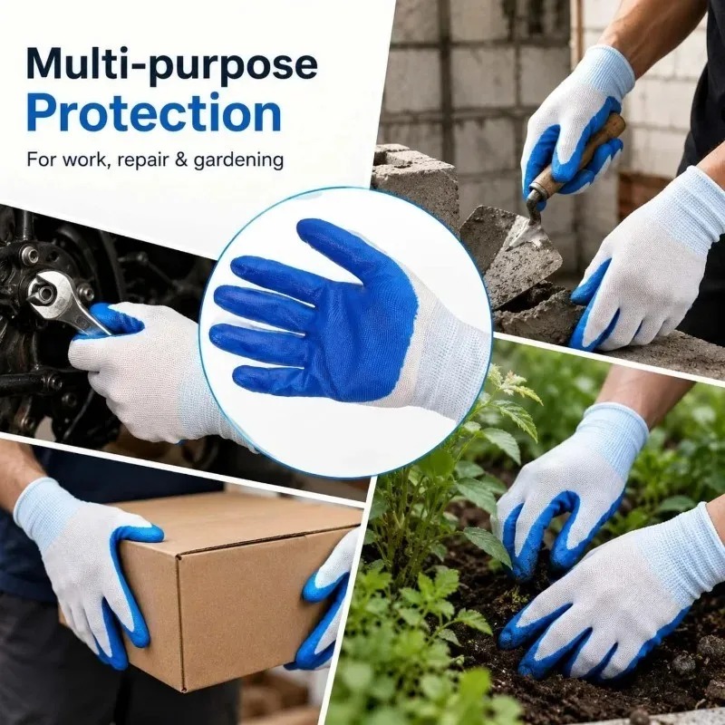 Blue Latex Rubber Nitrile Work - Nitrile Mechanic Glove 评论和价格