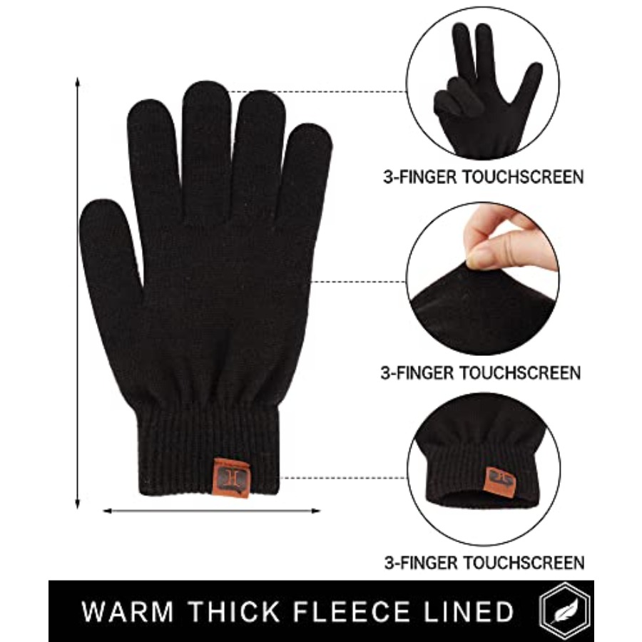 Women's Winter Touchscreen Woo - Wool Glove Lined 评论和价格