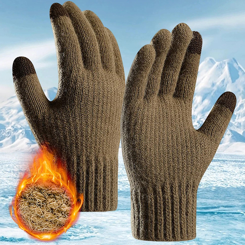 2025 Men's Winter Warm Touchsc - Wool Glove Lined 评论和价格