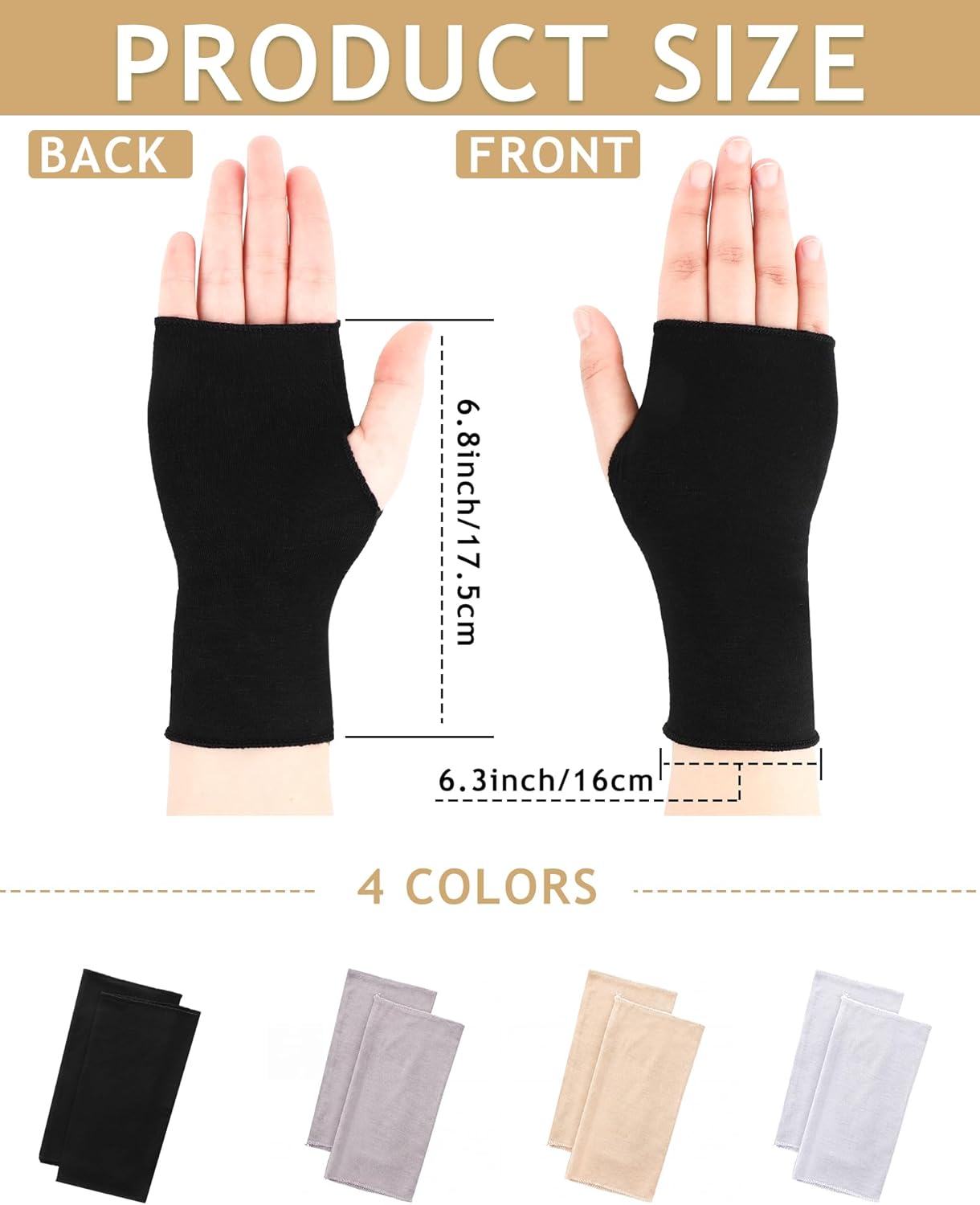 1 pair of sun protection glove - Fingerless Glove Knit 评论和价格