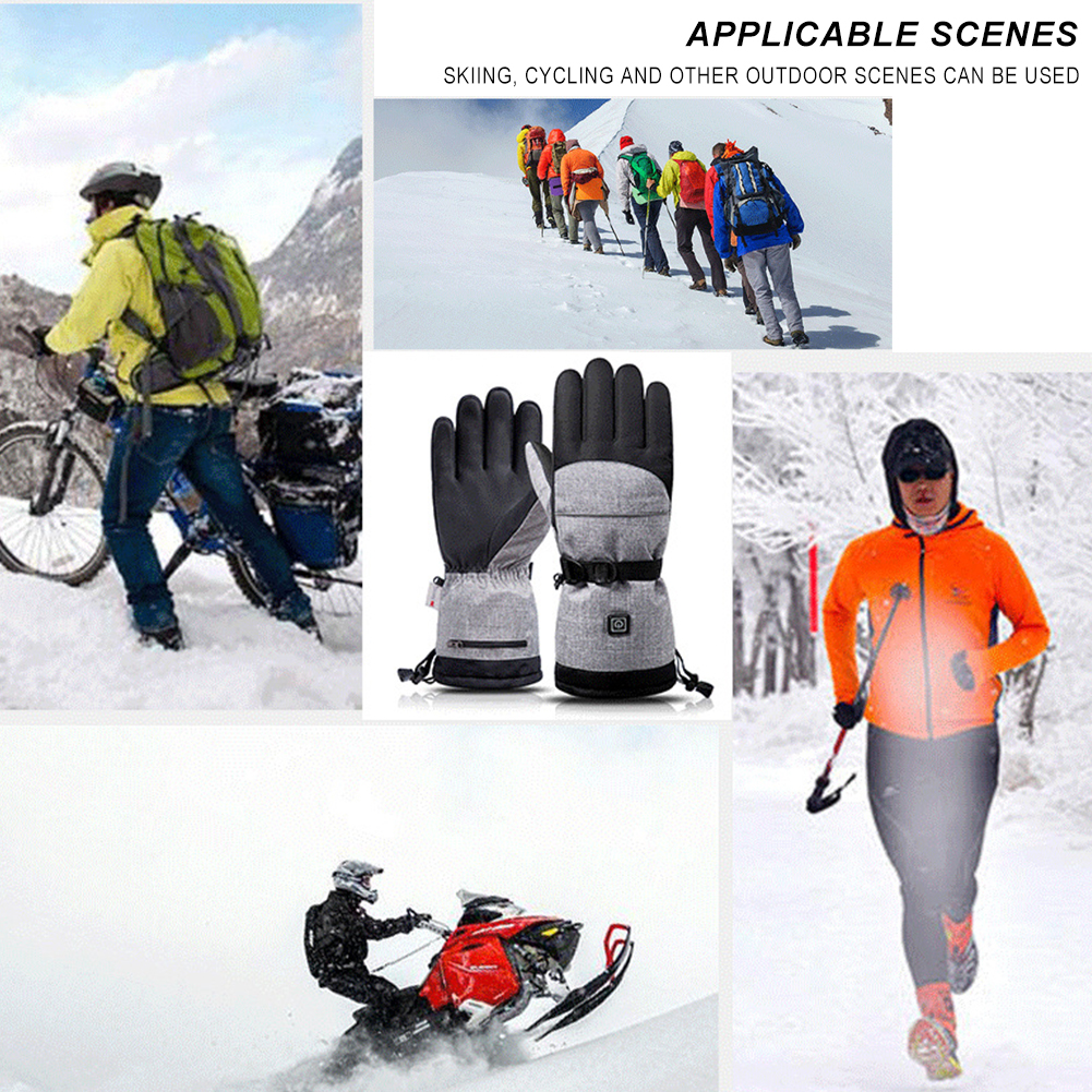 Electric Heated Gloves Men Wom - Ski Glove Waterproof 评论和价格