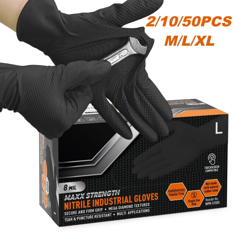 Heavy Duty Nitrile Safety Work - Nitrile Mechanic Glove 评论和价格