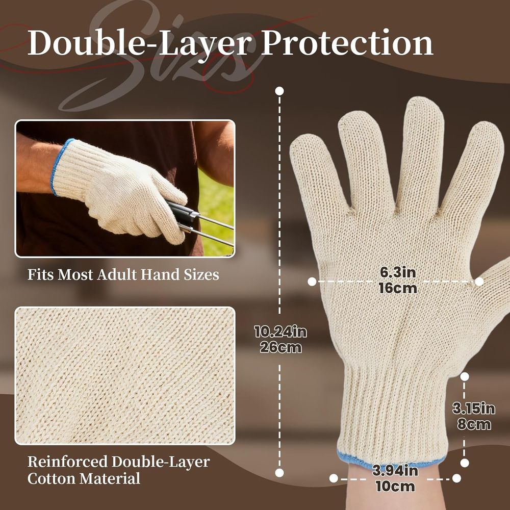 Heat-Resistant BBQ Gloves - Fu - Heat Resistant Glove 评论和价格