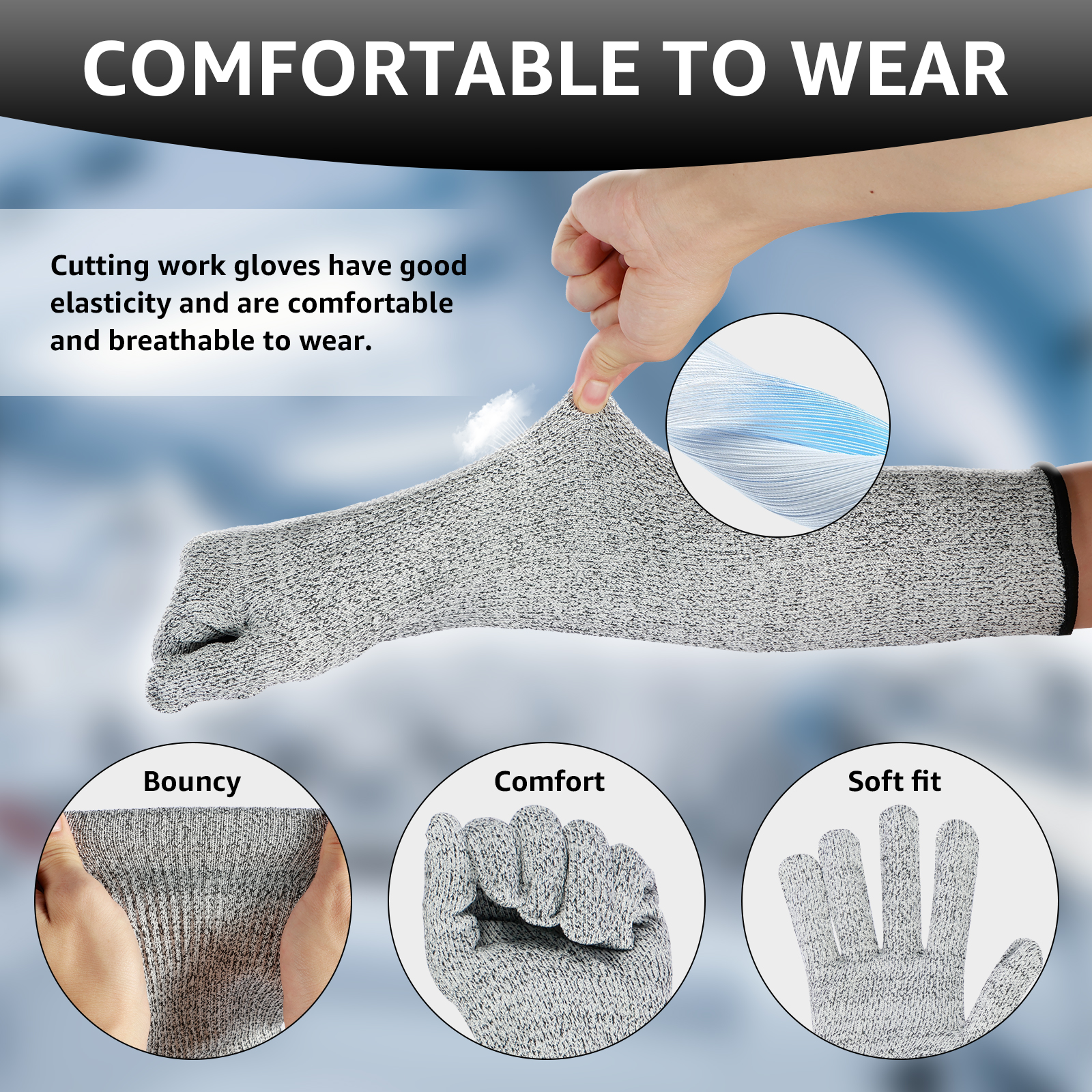 Breathable HPPE Cut Resistant  - Cut Resistant Glove 评论和价格