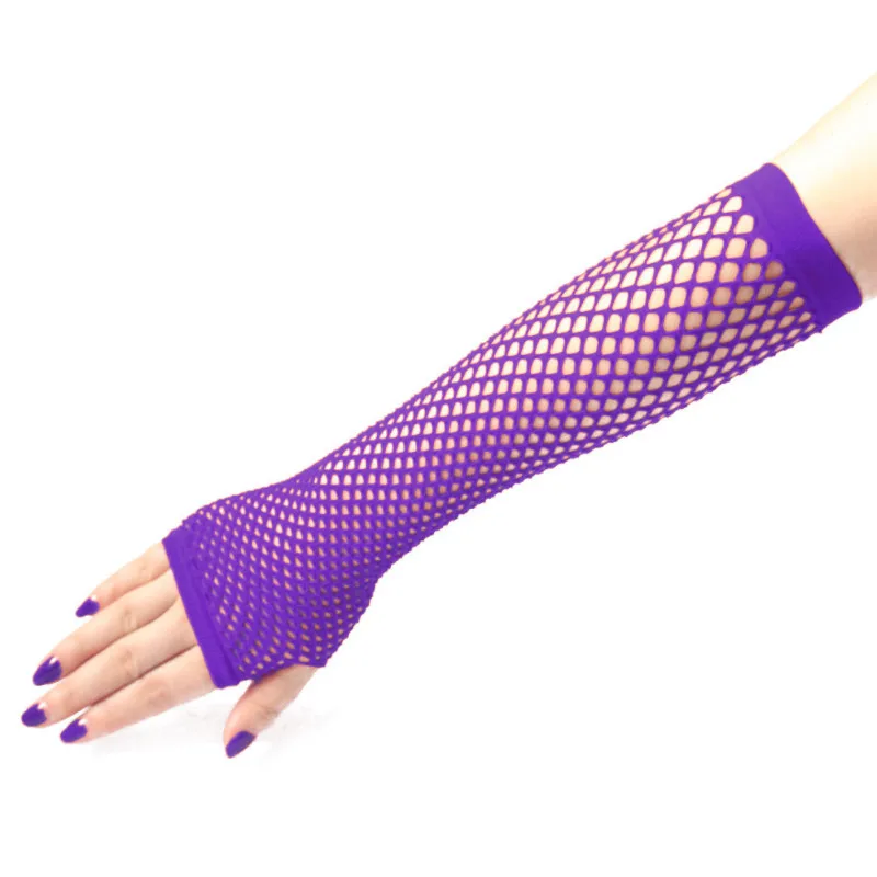 Women Fashion Neon Fishnet Fin - Fingerless Glove Knit 评论和价格