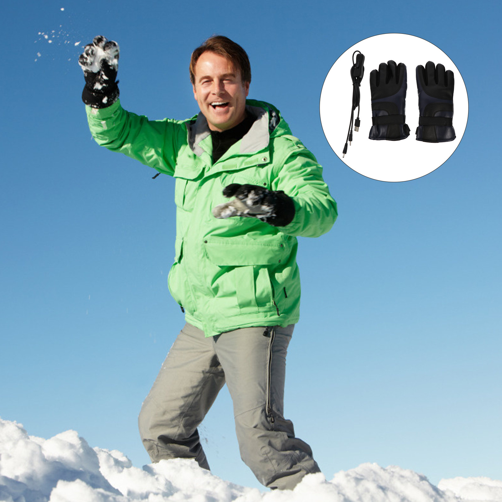 1Pair USB Electric Heated Glov - Winter Glove Insulated 评论和价格