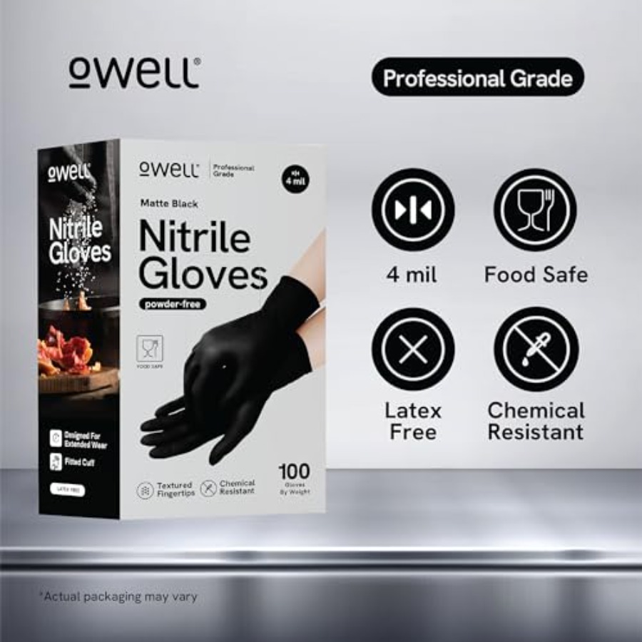 ® Black Nitrile Gloves - 4 Mil - Exam Glove Nitrile 评论和价格
