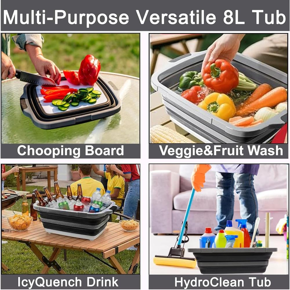 Portable 8L BBQ Prep Tub with  - Heat Resistant Glove 评论和价格