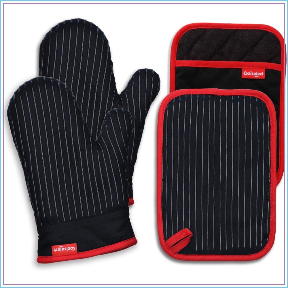Heat Resistant Oven Mitts and  - Oven Mitt Silicone 评论和价格