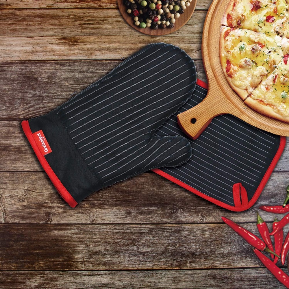 Heat Resistant Oven Mitts and  - Oven Mitt Silicone 评论和价格