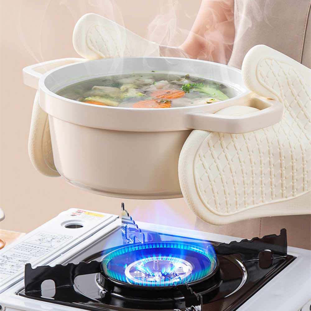 Heat Resistant Silicone Gloves - Oven Mitt Silicone 评论和价格