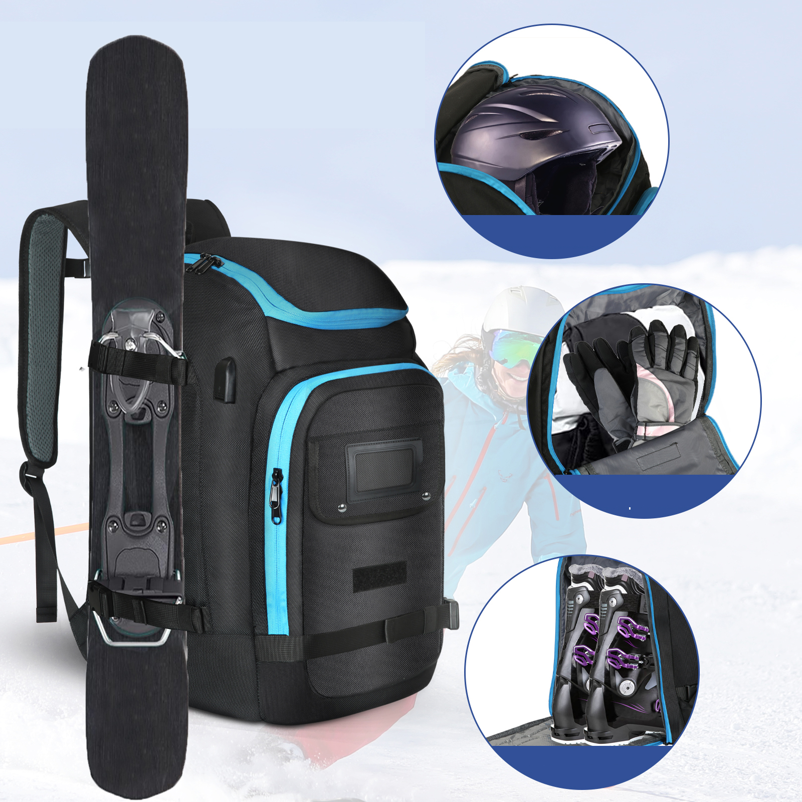 Ski Boots Bag Outdoor Skiing C - Ski Glove Waterproof 评论和价格