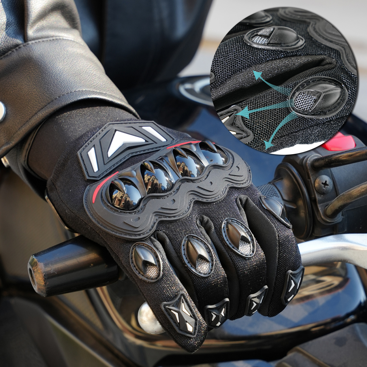 Motorcycle gloves for summer r - Motorcycle Glove Knuckle 评论和价格