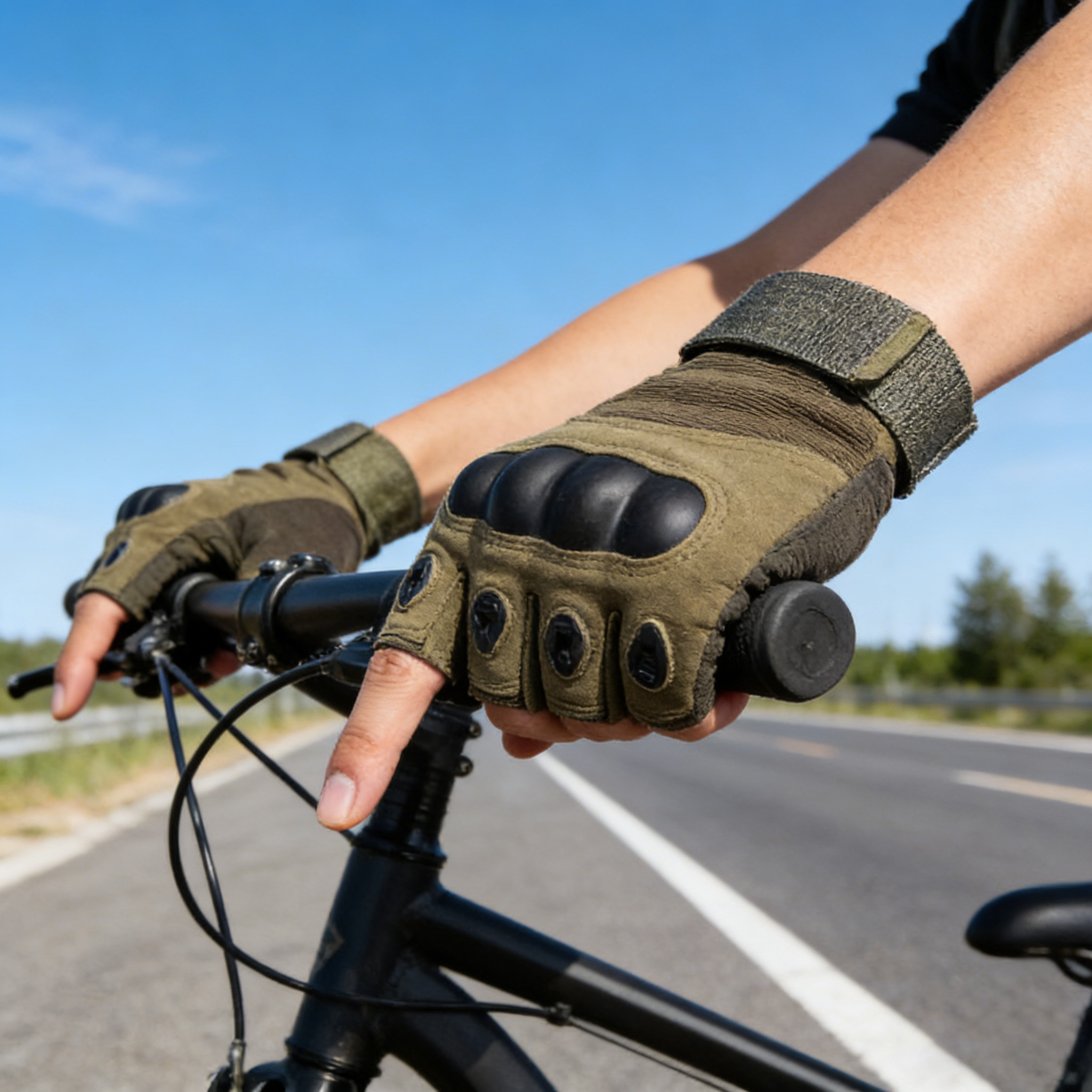 Tactical Hard Knuckle Half Fin - Motorcycle Glove Knuckle 评论和价格