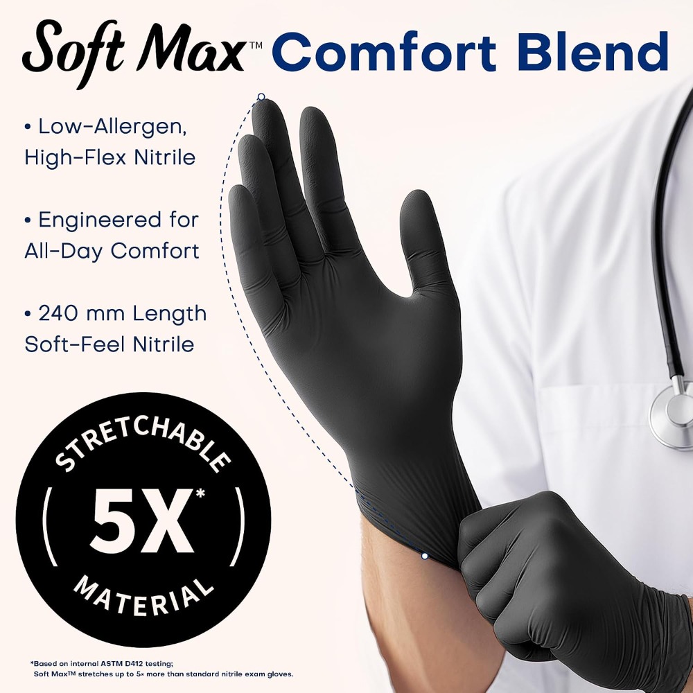 Nitrile Exam Gloves, 1000Pcs L - Exam Glove Nitrile 评论和价格